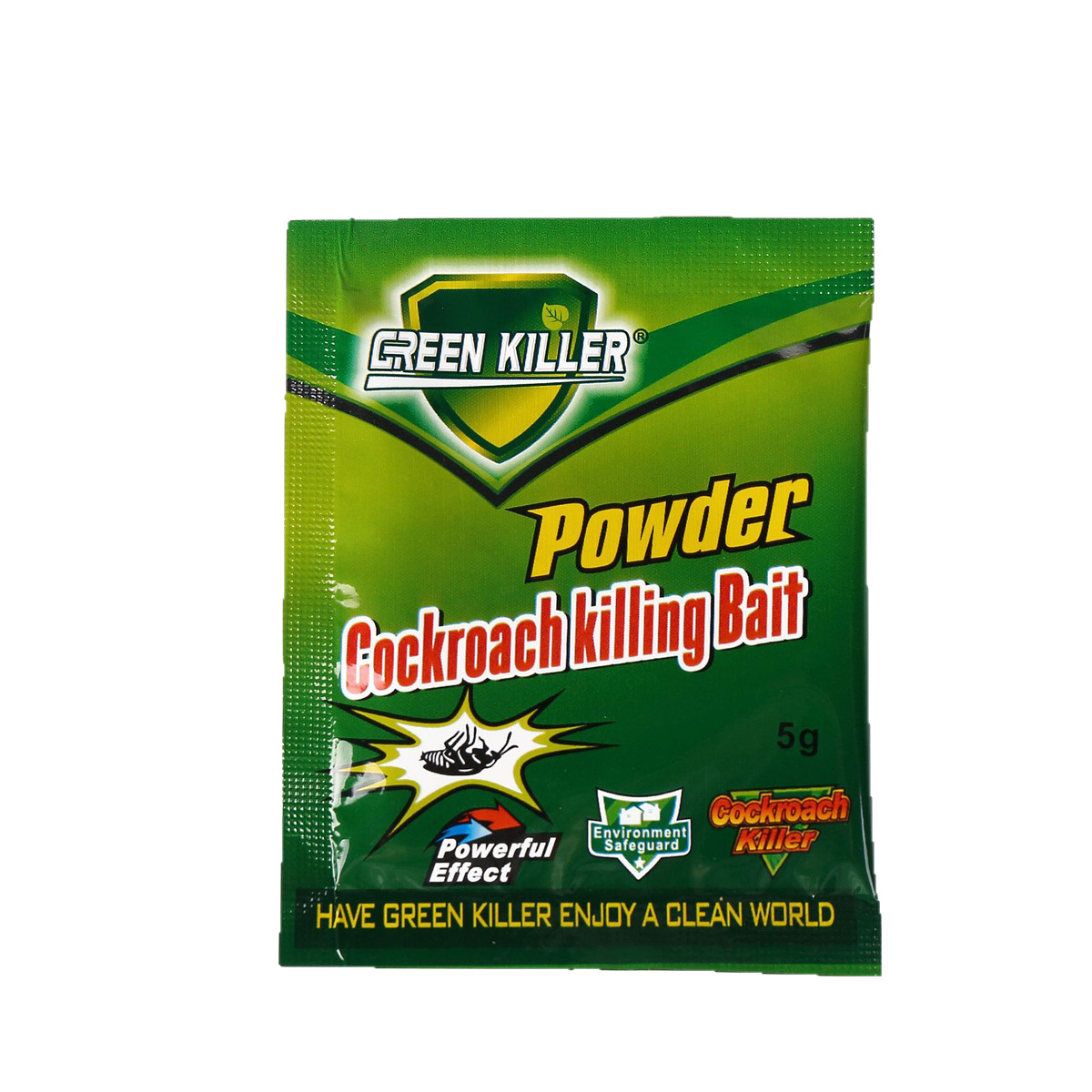 50 Sachets Green Killer Cockroach Powder Bait