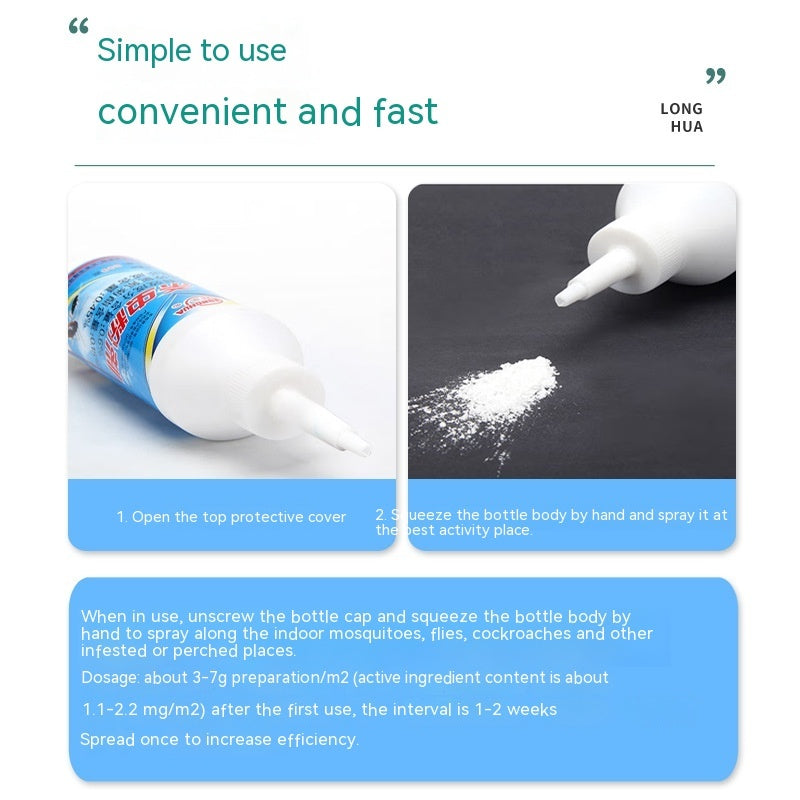 SHINEBOX Chinese cockroach powder in a user-friendly bottle for effective pest control