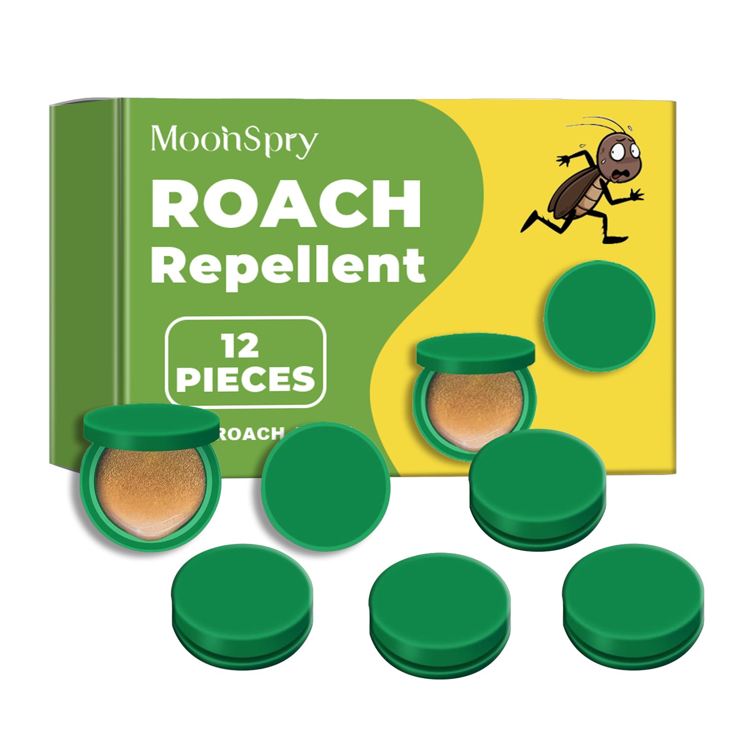 SHINEBOX cockroach stickers with 12 pieces for effective rodent deterrent, eco-friendly design