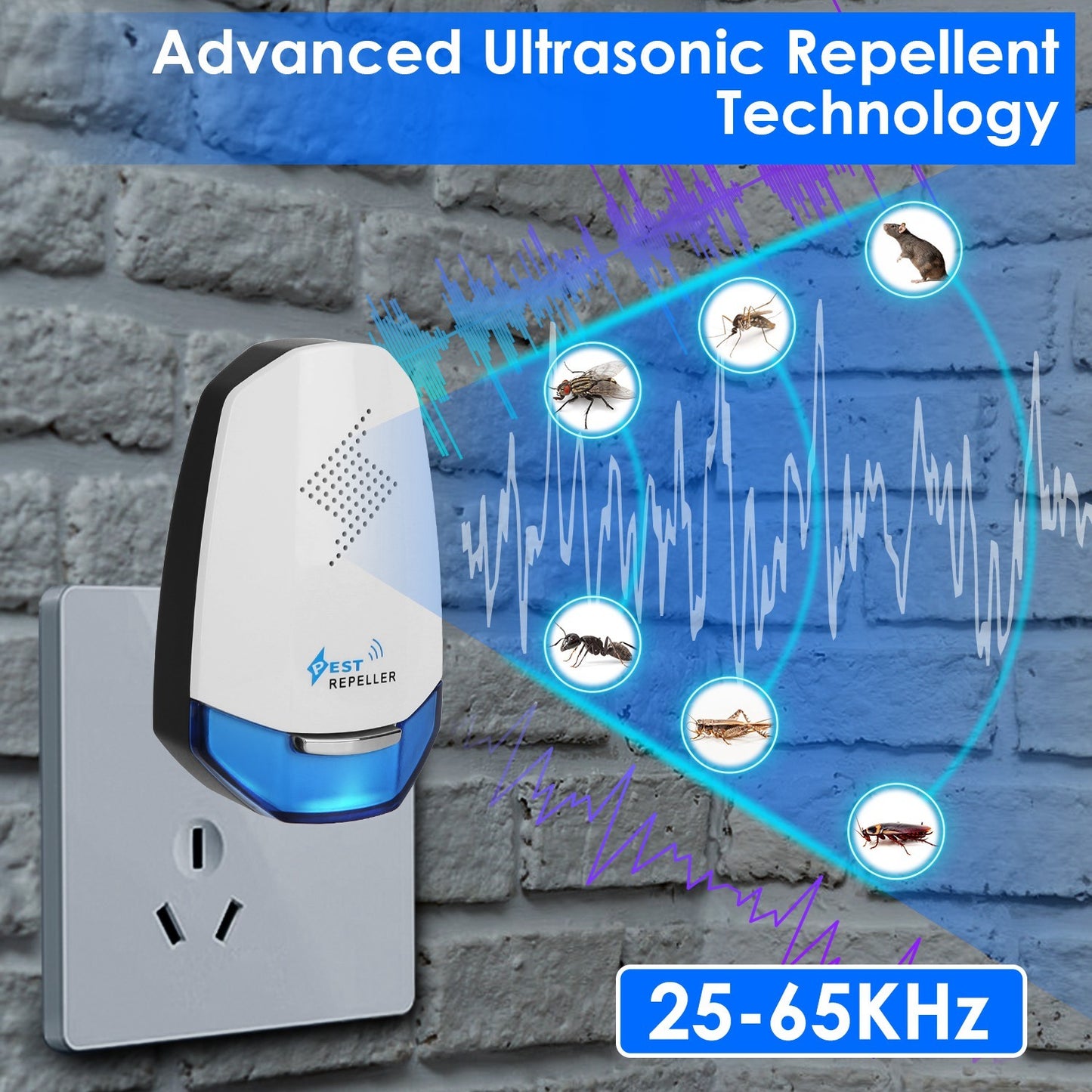 SHINEBOX ultrasonic pest repeller for home with advanced technology and effective frequency range