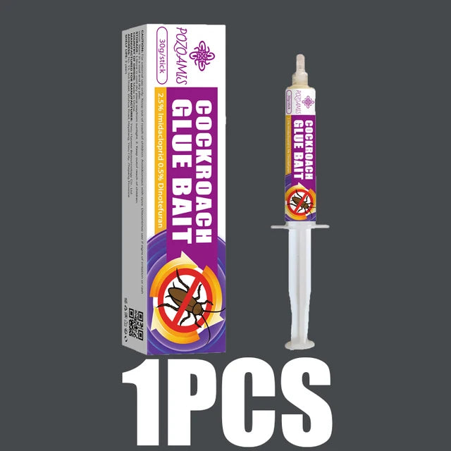 SHINEBOX Chinese Roach Poison with 2.5 Percent Imidacloprid in Glue Bait Syringe for Effective Pest Control