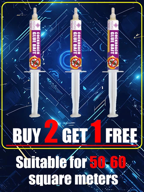 SHINEBOX Chinese roach poison glue bait tubes with buy 2 get 1 free offer for pest control in large areas