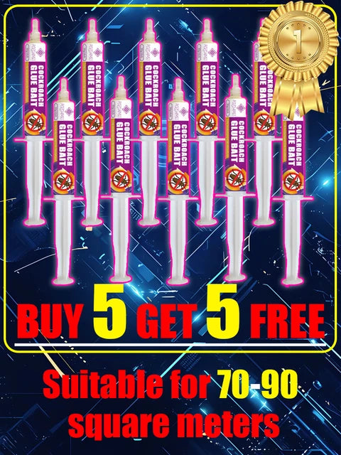 SHINEBOX Chinese roach poison set of 10 syringes suitable for 70-90 square meters with promotion details
