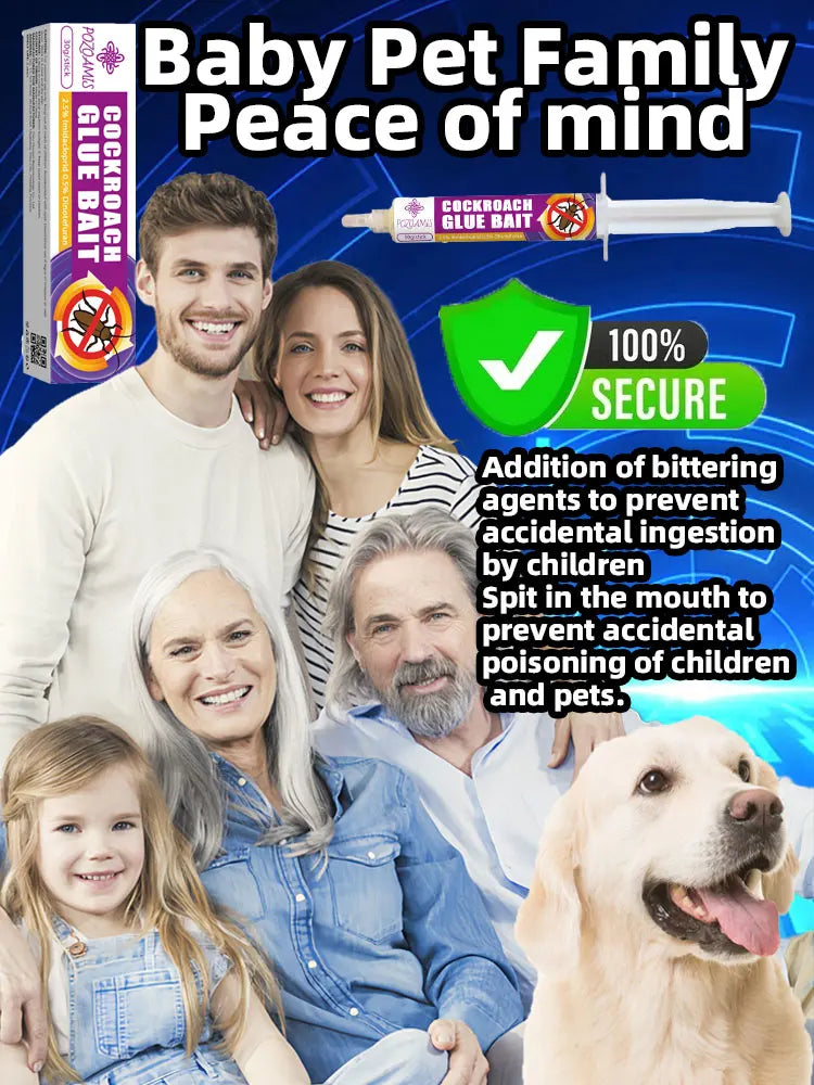 SHINEBOX Chinese roach poison with child-safe formulas for protecting families and pets from roach infestations