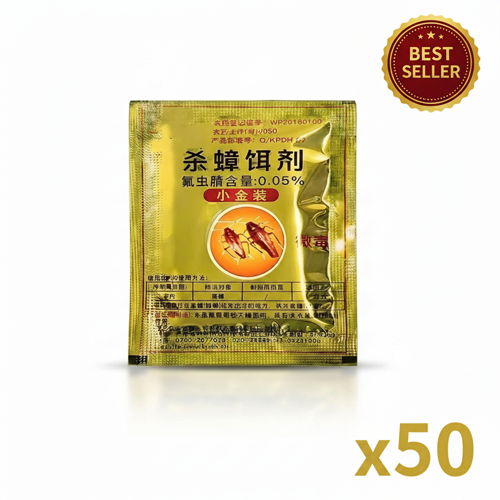 50 sachets cockroach killer powder – best seller asian roach killer pack
