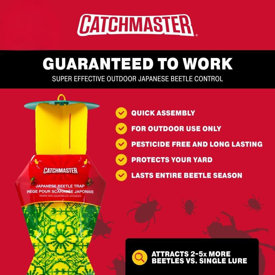 Catchmaster Japanese Beetle Hanging Trap – Dual Lure System
