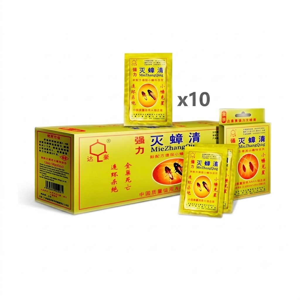 MieZhangQing cockroach killing bait powder 10 sachets