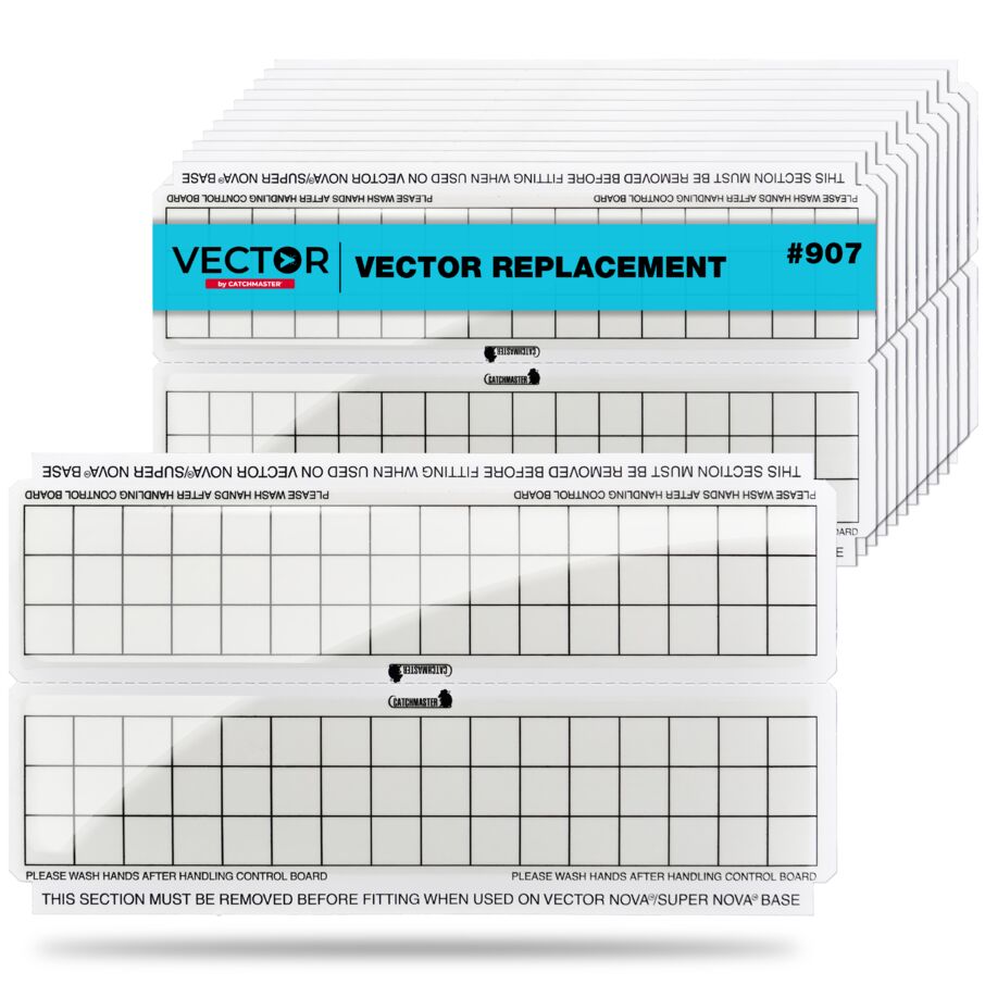Vector UV Fly Light Trap Replacement Glue Boards – 12 Count