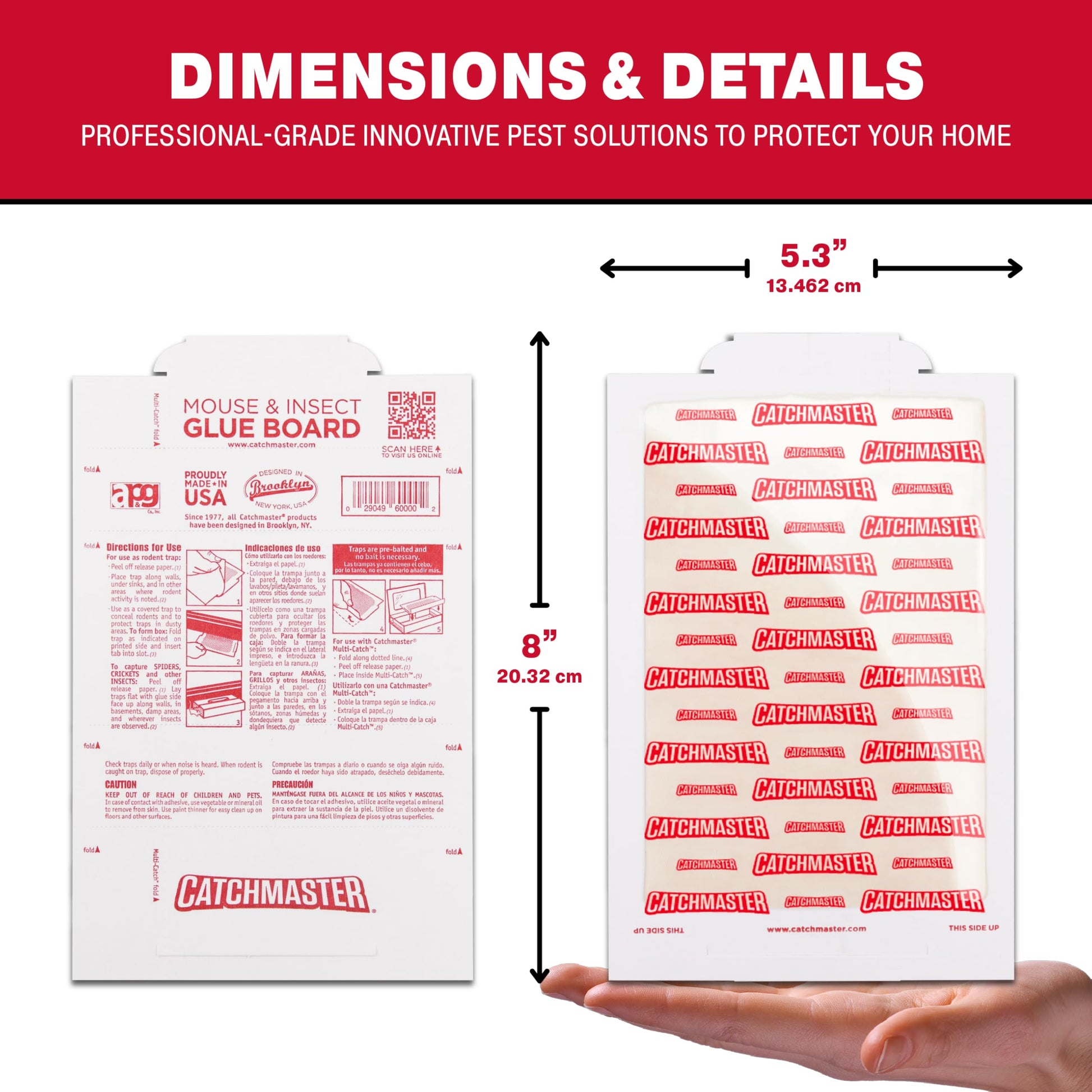 SHINEBOX roach motel gif featuring a professional-grade insect glue board package dimensions for pest control