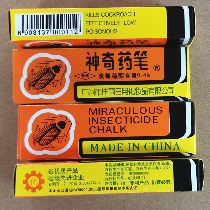 Chinese chalk for roaches, effective insecticide in a pack of three, ideal for home pest control. insect chalk