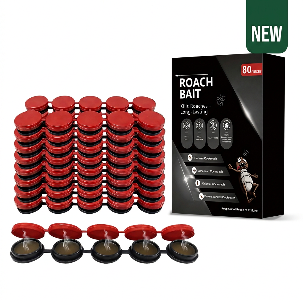Cockroach Gel Bait Stations, 80 pieces for effective indoor roach control