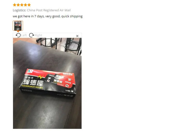 SHINEBOX Cockroach Sticky Glue Traps in a box on a table for effective pest control