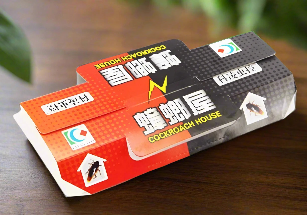 SHINEBOX Cockroach Sticky Glue Traps packaging designed for effective pest control and easy use