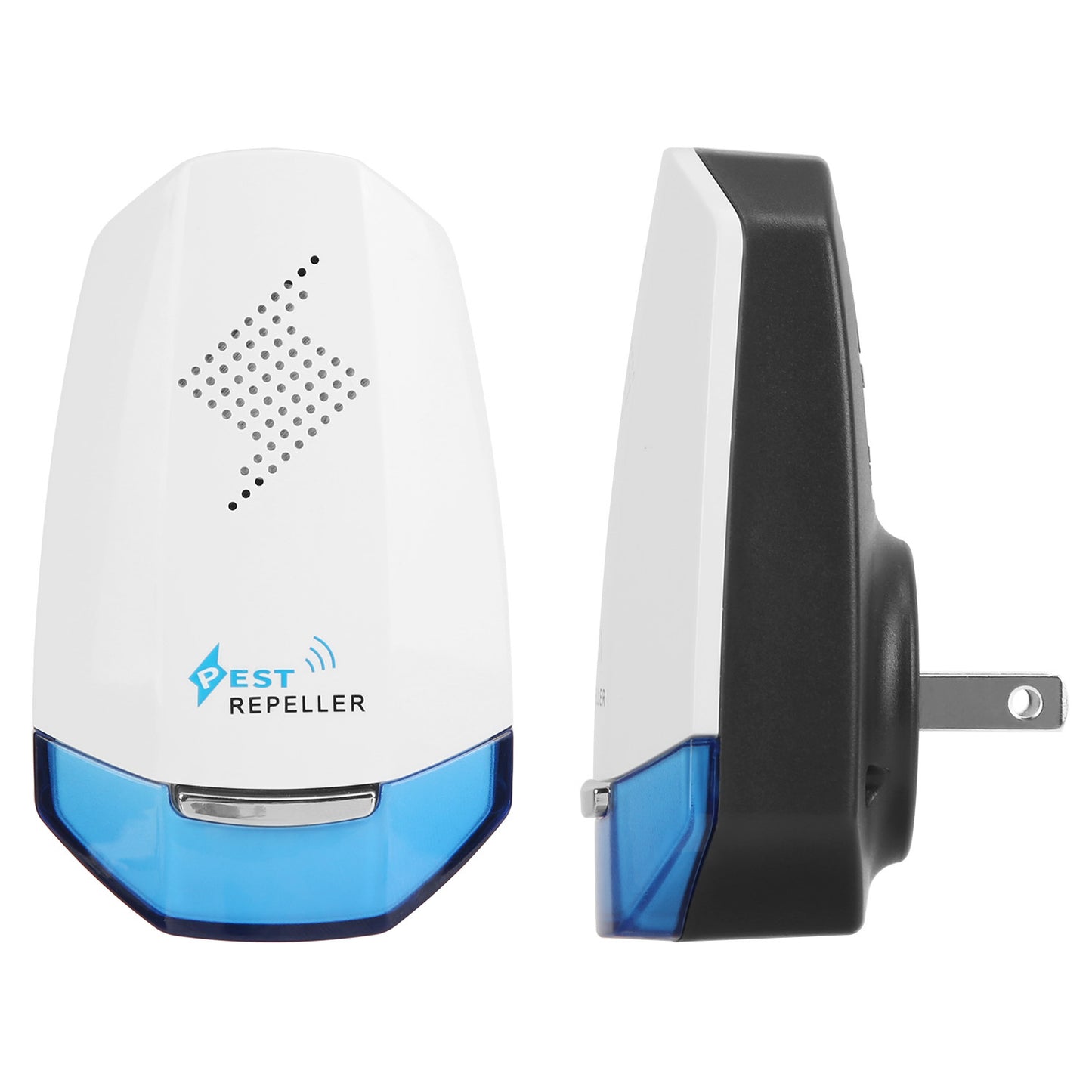 2 Pack Ultrasonic Pest Repeller With Night Light Plug In Pest Mice Repellent Indoor Roach Bed Bug Mouse Rodent Mosquito Killer For Bedroom Garage Warehouse Office