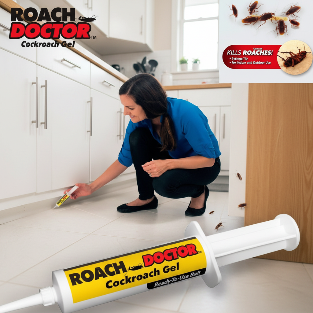 Roach Doctor cockroach gel syringe 30g for indoor roach control — Doctor Roach Gel precision applicator