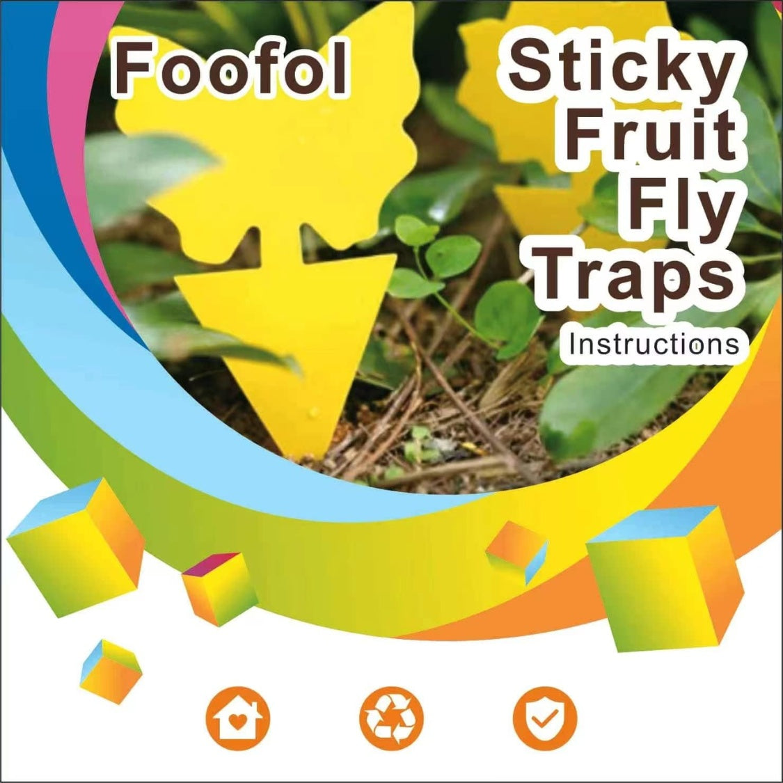 SHINEBOXX sticky fruit fly trap designed for effective pest control in gardens and homes
