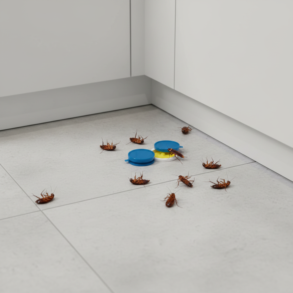 Quick Catch Bait Station 8 Pack – Child-Resistant Indoor Roach Trap
