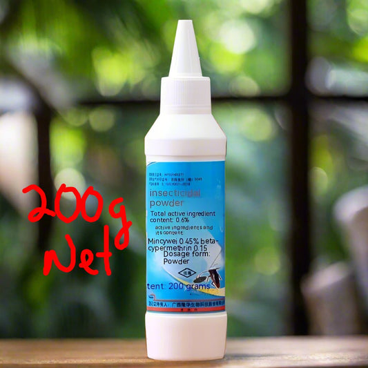SHINEBOX Chinese cockroach powder in a 200g bottle for effective insect control