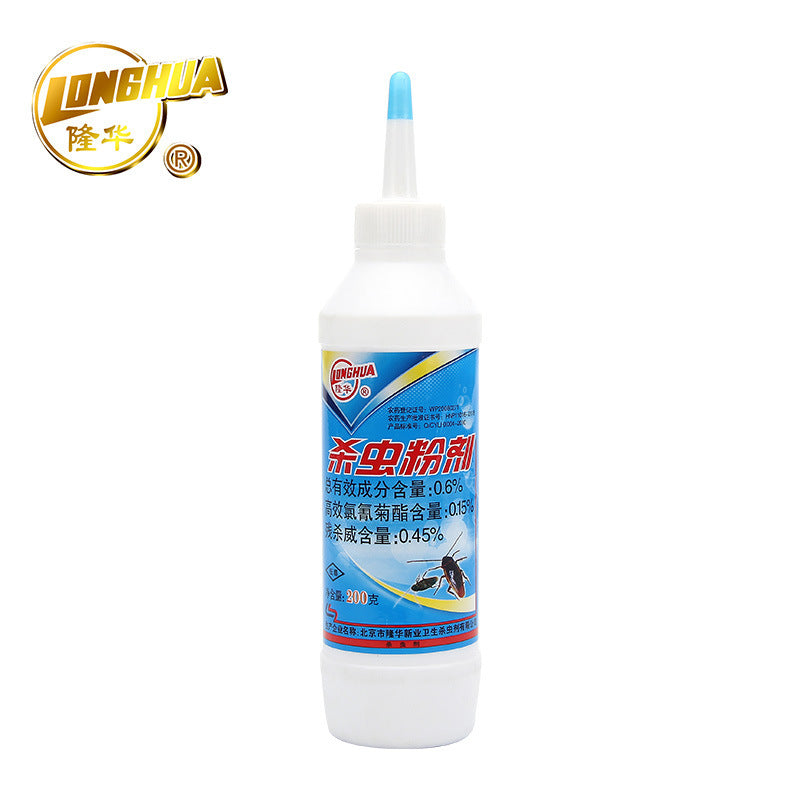 SHINEBOX Chinese cockroach powder in a white applicator bottle for effective pest control