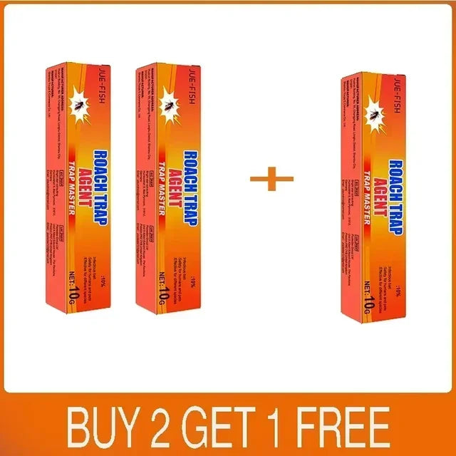 SHINEBOX Cockroach Killing Gel pack with three roach traps for effective pest control solutions