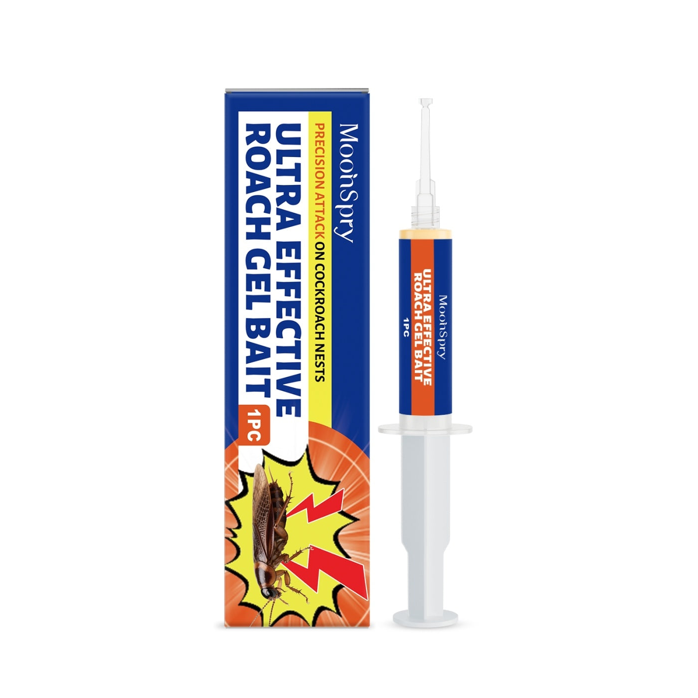 SHINEBOX Ultra Effective Roach Gel Bait in a syringe for targeted pest control using Paste for Cockroaches