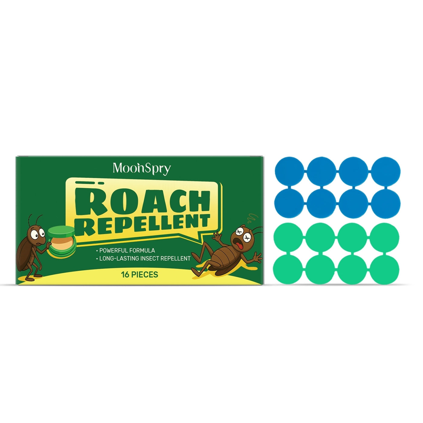 SHINEBOX Cockroach Killer Sticker for effective long-lasting insect repellent, 16 pieces included