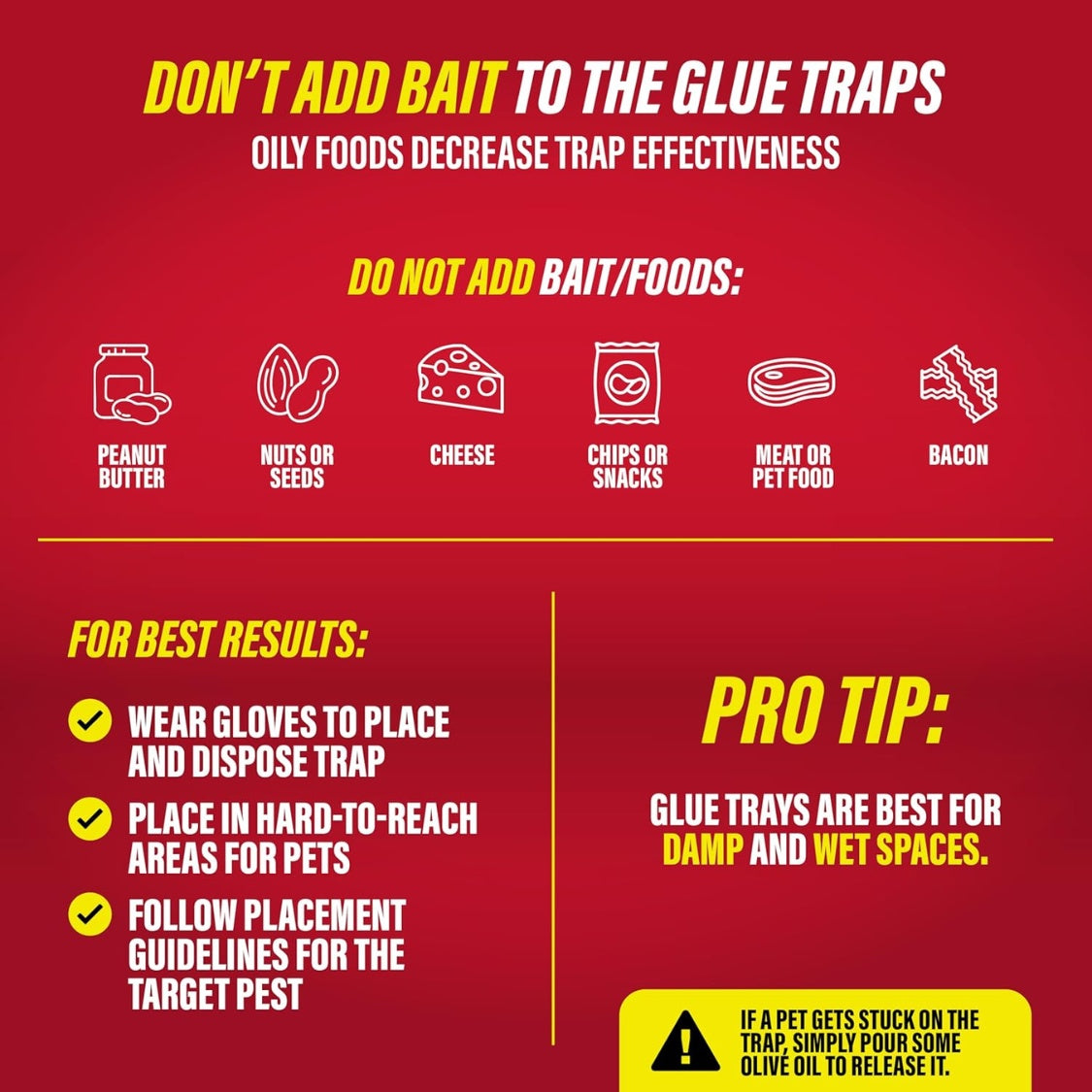 Mouse & Insect Glue Traps guidelines for effective use and placement for pest control