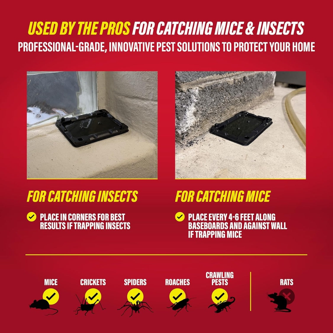 Mouse & Insect Glue Traps by SHINEBOXX for indoor pest control, designed for effective catching of mice and insects