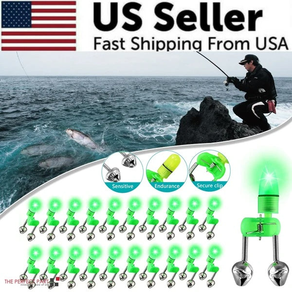 SHINEBOXX Night Fishing Glow Stick Set with Secure Clip for Enhanced Visibility While Fishing