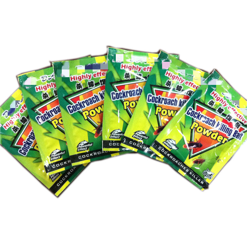 Catchmaster insecticide powder for cockroaches, 8 sachets, highly effective roach killer for home use