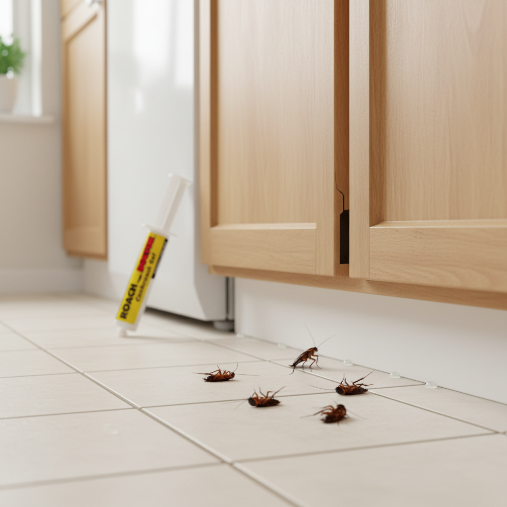 Roach Doctor Gel by SHINEBOX in a syringe for effective indoor roach extermination. doctor roach gel