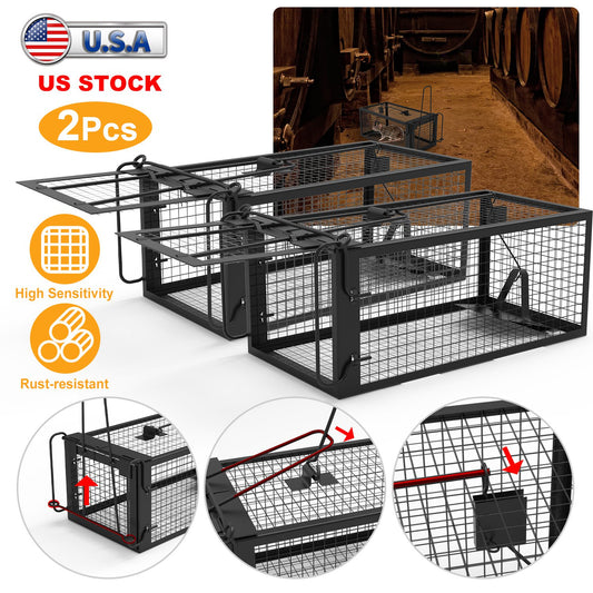 SHINEBOXX rodent rat trap - rust-resistant traps with high sensitivity for effective rodent control
