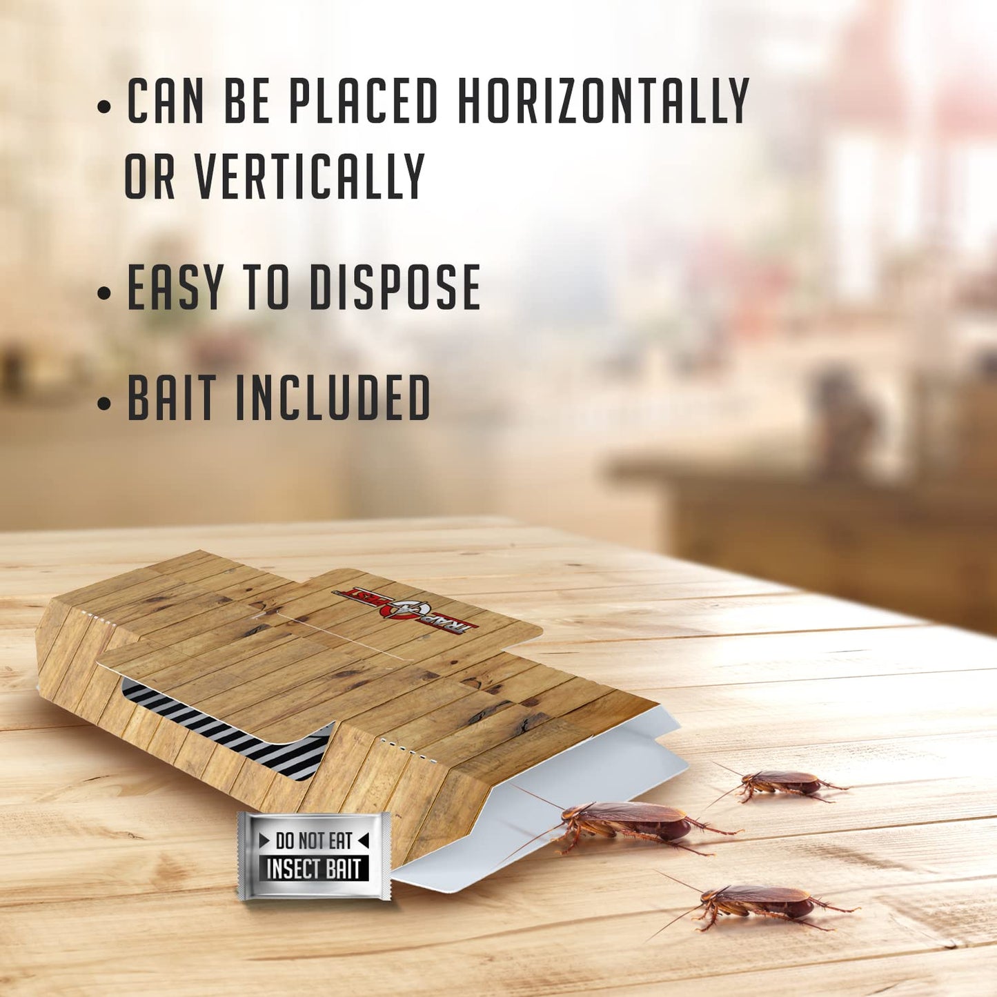 SHINEBOX roach motel gif with easy disposal, bait included, for effective pest control