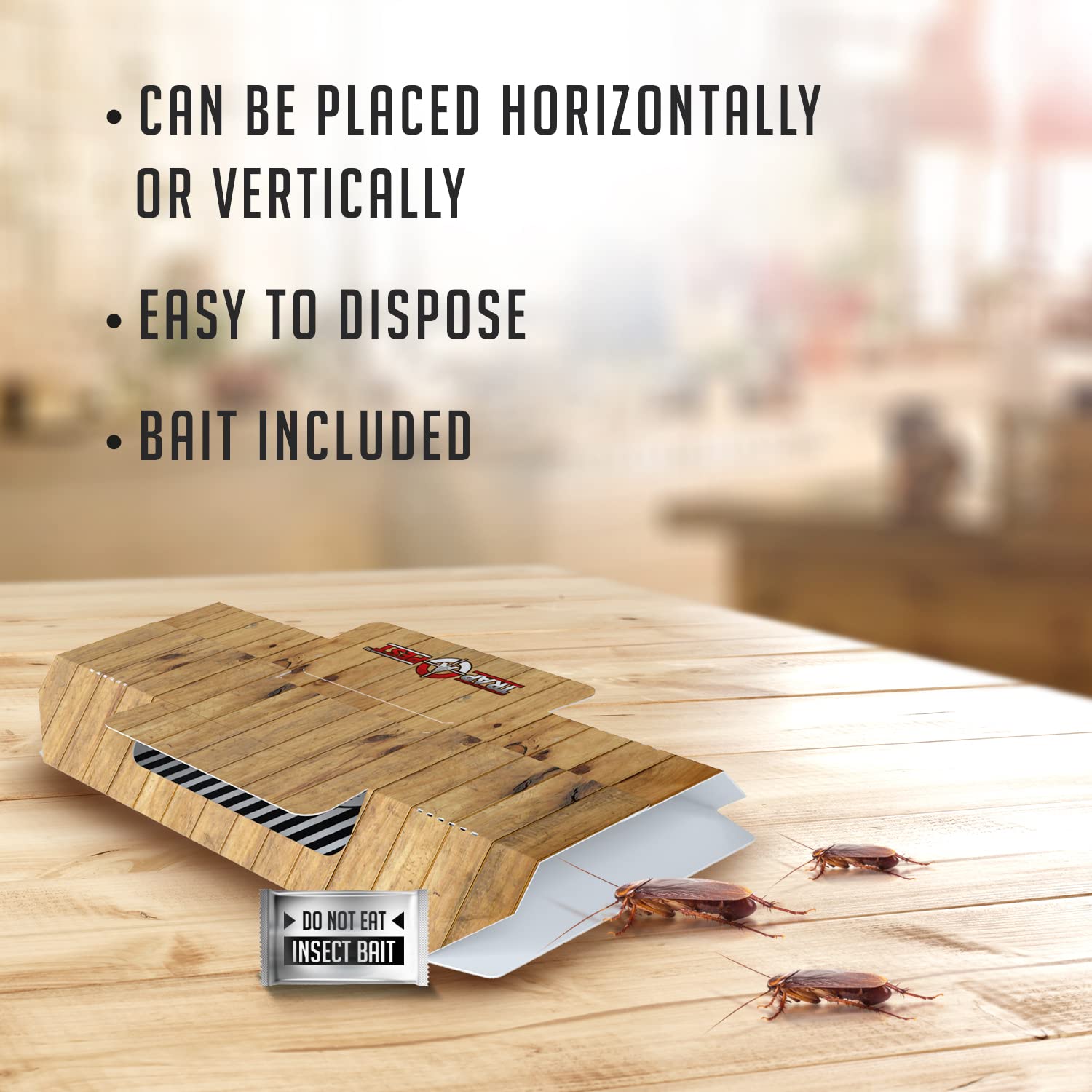 SHINEBOX roach motel gif with easy disposal, bait included, for effective pest control