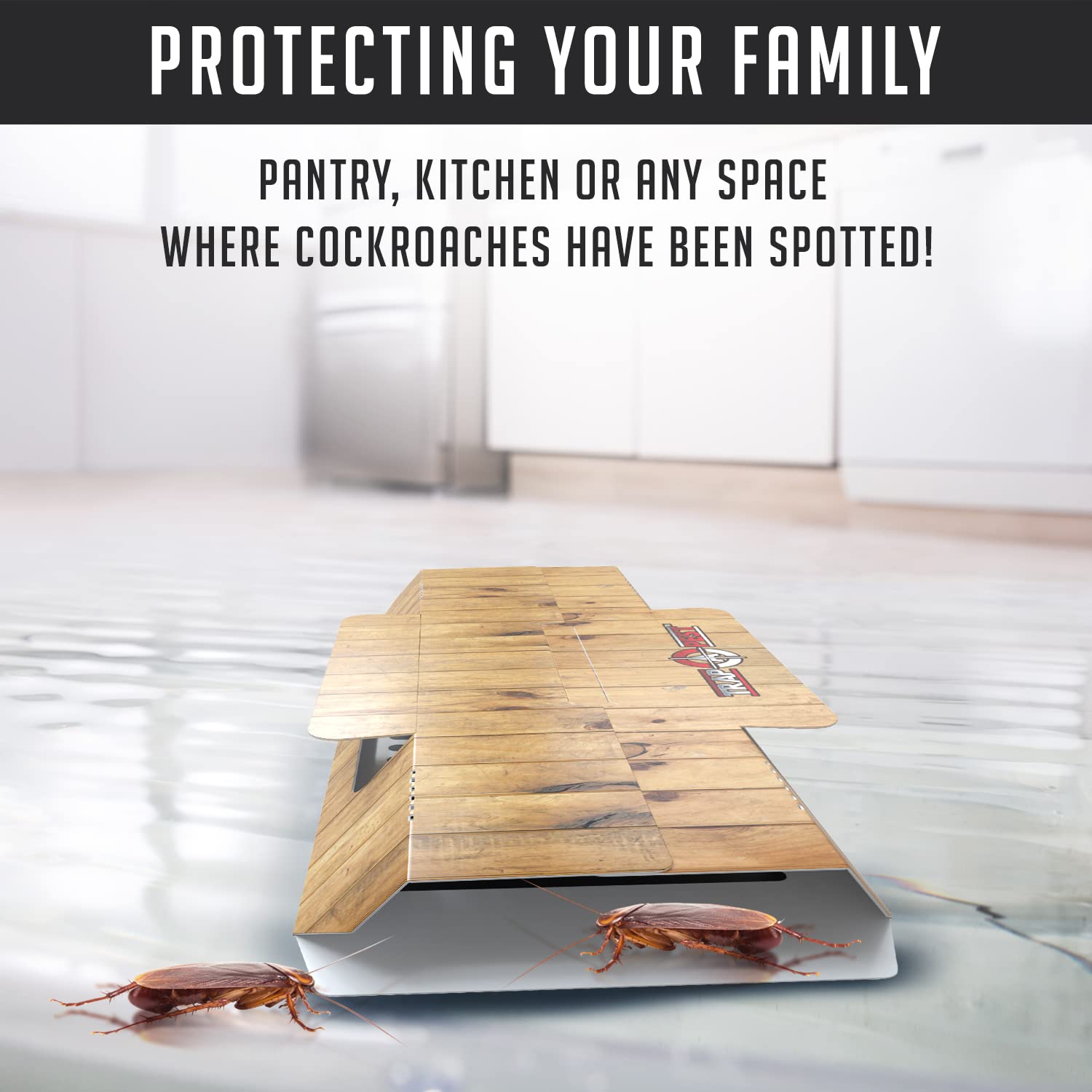 SHINEBOX roach motel gif for effective cockroach control in kitchens and pantries