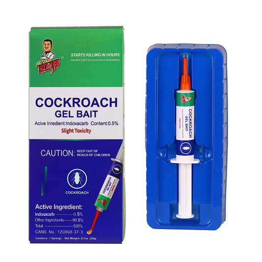 SHINEBOX cockroach gel bait paste for cockroaches in a blue applicator tube