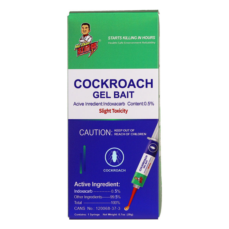 SHINEBOX Cockroach Gel Bait with Indoxacarb, effective paste for cockroaches in easy-to-use syringe