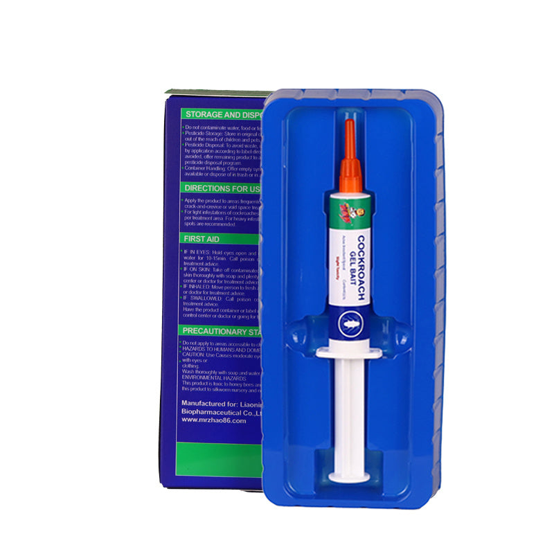 SHINEBOX paste for cockroaches in a syringe package for easy application and targeted pest control