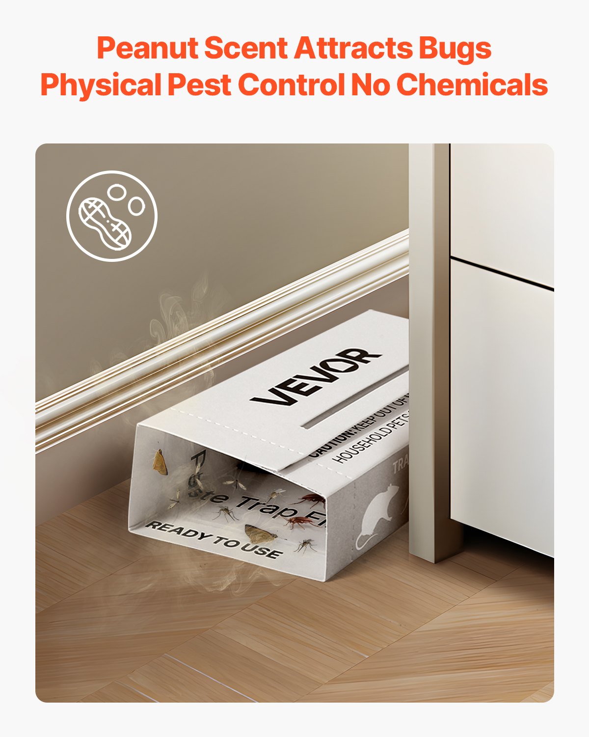 Sticky Pest Control Boards by SHINEBOXX attract bugs with peanut scent, ideal for chemical-free pest control.